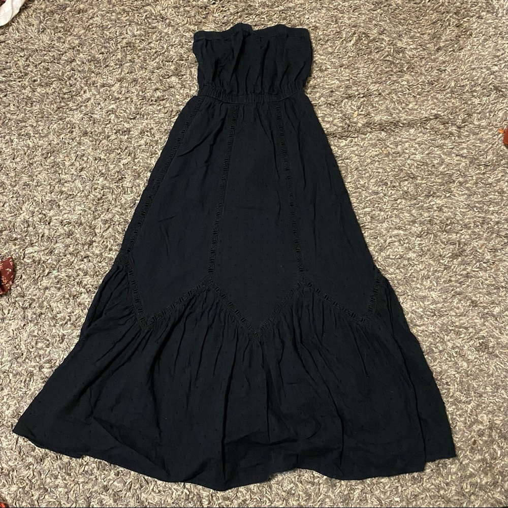 GAP Strapless Black Sundress S